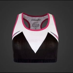 Spider Gwen Top Sports Bra Sz Medium Disney marvel